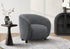 MN-318063    Accent Chair, 29"h, Upholstered, Living Room, Bedroom, Dark Grey Fabric, Black Legs, Contemporary, Modern
