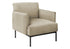 MN-L338081    Accent Chair, 33" H, Upholstered, Living Room, Bedroom, Beige Fabric, Contemporary, Modern