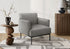 MN-L338083    Accent Chair, 33" H, Upholstered, Living Room, Bedroom, Light Grey Fabric, Black Metal Legs, Contemporary, Modern