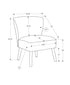 MN-368085    Accent Chair, 33" H, Upholstered, Living Room, Bedroom, Light Grey Fabric, Walnut Solid Wood Legs, Mid Century, Modern