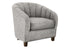 MN-C398090    Accent Chair, 31"h, Upholstered, Living Room, Bedroom, Silver Fabric, Contemporary, Modern, Transitional