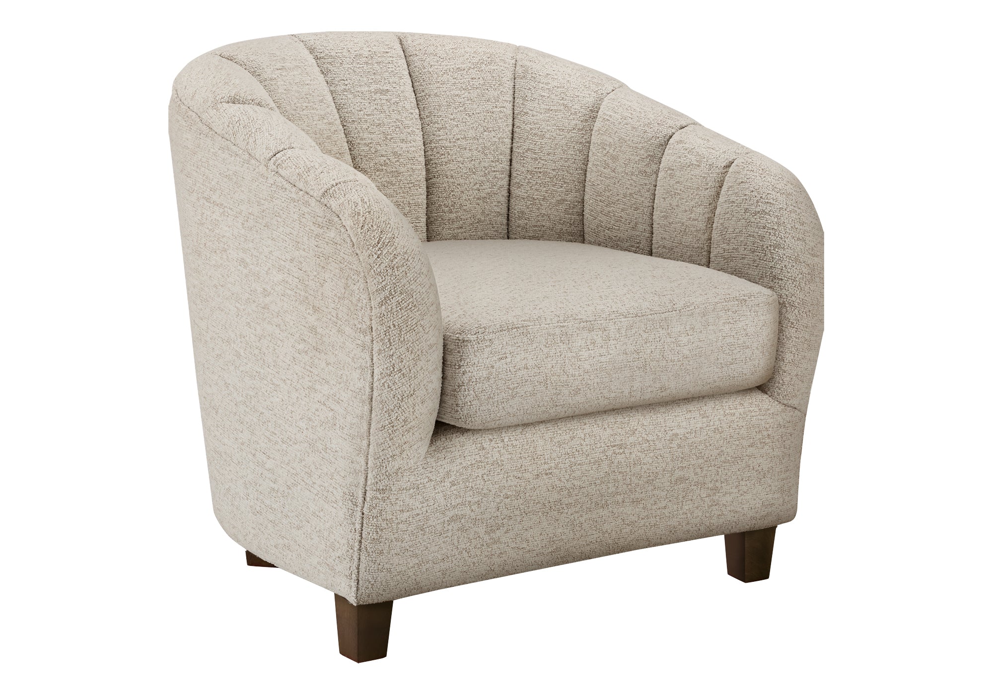 MN-C398091    Accent Chair, 31"h, Upholstered, Living Room, Bedroom, Cream Fabric, Contemporary, Modern, Transitional
