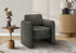 MN-B428095    Accent Chair, 32"h, Upholstered, Living Room, Bedroom, Dark Grey Fabric, Contemporary, Modern