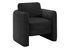 MN-B428096    Accent Chair, 32"h, Upholstered, Living Room, Bedroom, Black Fabric, Contemporary, Modern