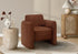 MN-B428097    Accent Chair, 32"h, Upholstered, Living Room, Bedroom, Terracotta Fabric, Contemporary, Modern