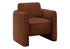 MN-B428097    Accent Chair, 32"h, Upholstered, Living Room, Bedroom, Terracotta Fabric, Contemporary, Modern