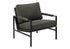 MN-788100    Accent Chair, 36"h, Upholstered, Dark Grey Fabric, Black Metal Legs, Contemporary, Modern