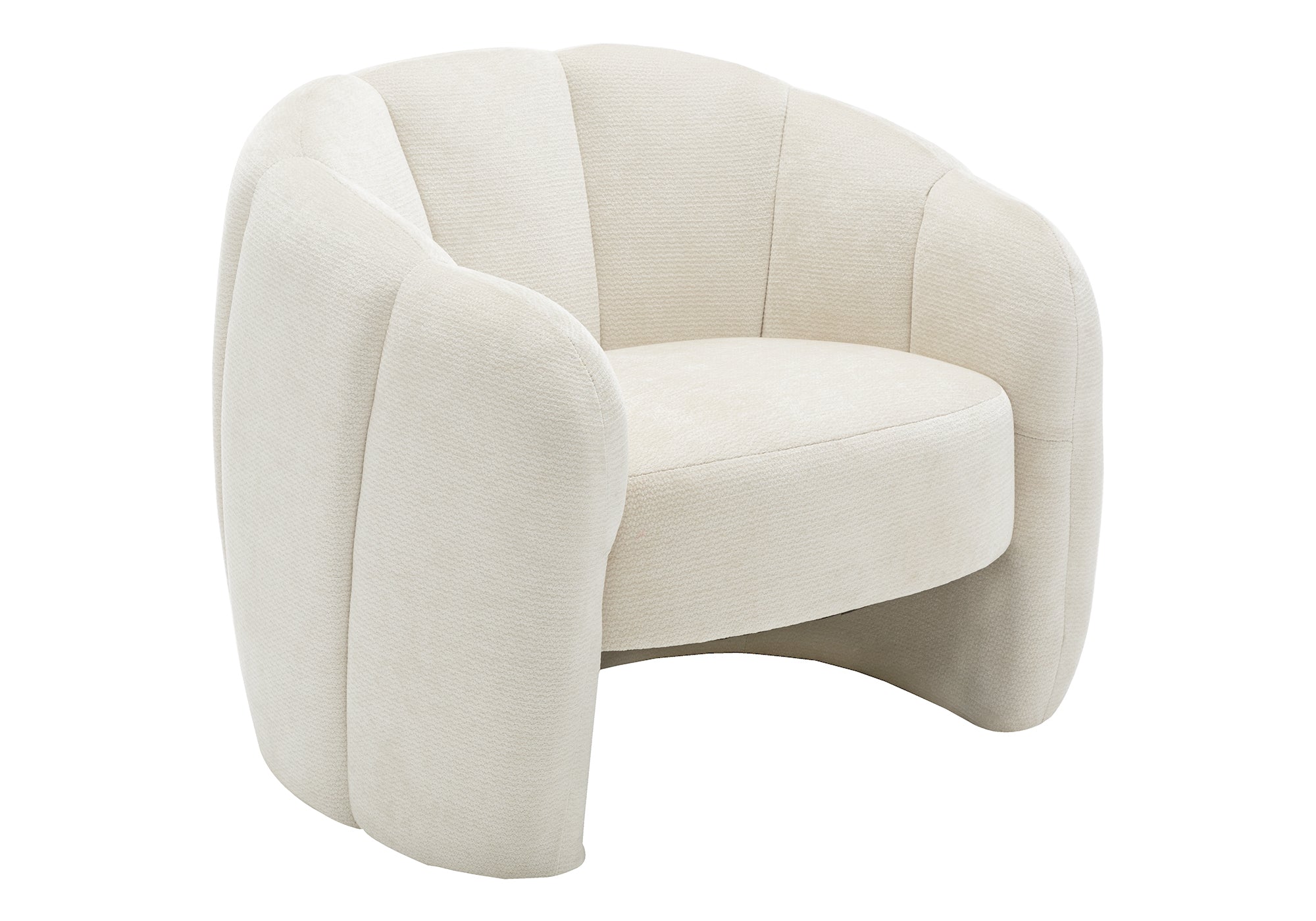 MN-798110    Accent Chair, 29"h, Upholstered, Cream Fabric, Contemporary, Modern