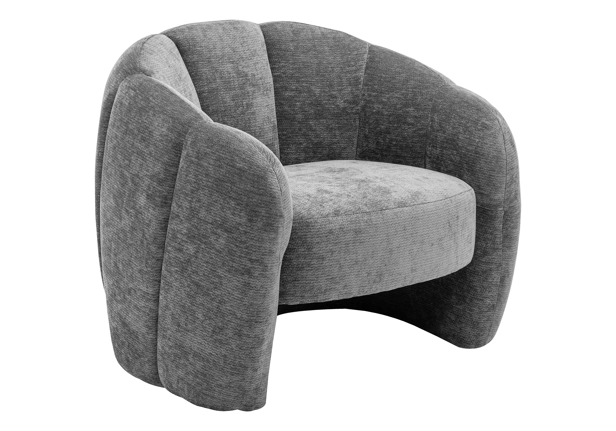 MN-808111    Accent Chair, 29"h, Upholstered, Dark Grey Fabric, Contemporary, Modern