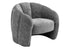 MN-808111    Accent Chair, 29"h, Upholstered, Dark Grey Fabric, Contemporary, Modern