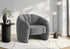 MN-808111    Accent Chair, 29"h, Upholstered, Dark Grey Fabric, Contemporary, Modern