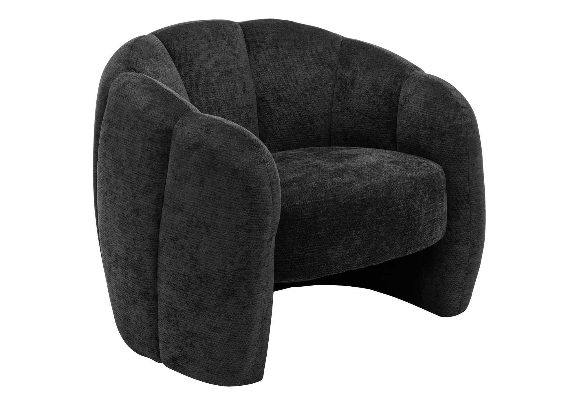 MN-A238112    Accent Chair, 29"h, Upholstered, Black Fabric, Contemporary, Modern