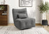 MN-838185    Reclining Chair, 35" Wide, Power Heat Massage, Power Recliner, Swivel, Glider, Upholstered, Dark Grey Fabric