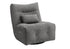 MN-838185    Reclining Chair, 35" Wide, Power Heat Massage, Power Recliner, Swivel, Glider, Upholstered, Dark Grey Fabric