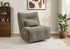 MN-868188    Reclining Chair, 35" Wide, Power Heat Massage, Power Recliner, Swivel, Glider, Upholstered, Light Brown Fabric
