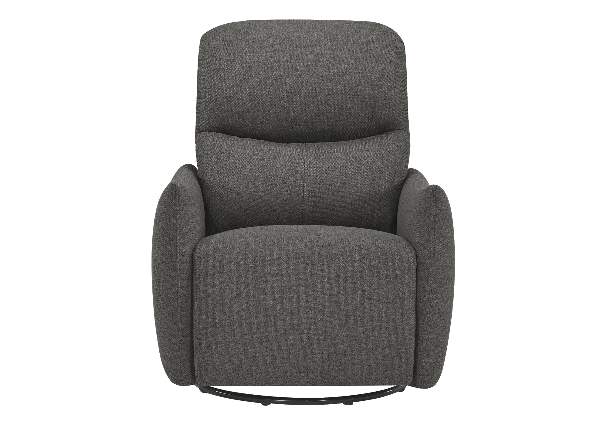 MN-G248401    Reclining Chair, 31" Wide, Power Recliner, Glider, Swivel, Usb Ports Included, Upholstered, Dark Grey Fabric