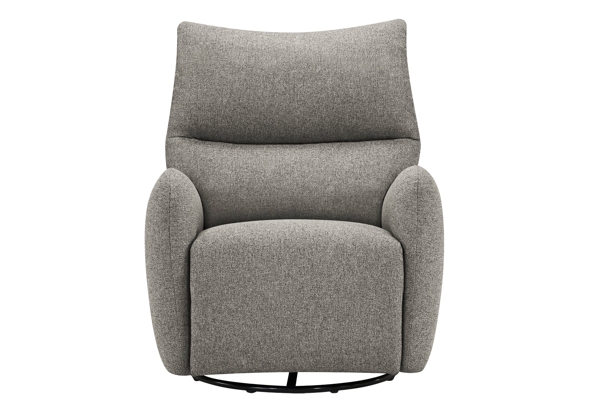 MN-G238405    Reclining Chair, 32" Wide, Glider, Power Recliner, Swivel, Usb Ports Included, Upholstered, Light Grey Fabric