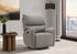 MN-G238405    Reclining Chair, 32" Wide, Glider, Power Recliner, Swivel, Usb Ports Included, Upholstered, Light Grey Fabric