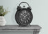 MN-139015    Clocks, 12" Round, Gear Mechanism, Table Clock, Black, Transitional