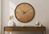 MN-D719022    Clocks, 30" Round, Large Oversized, Wall Clock, Brown, Modern, Contemporary