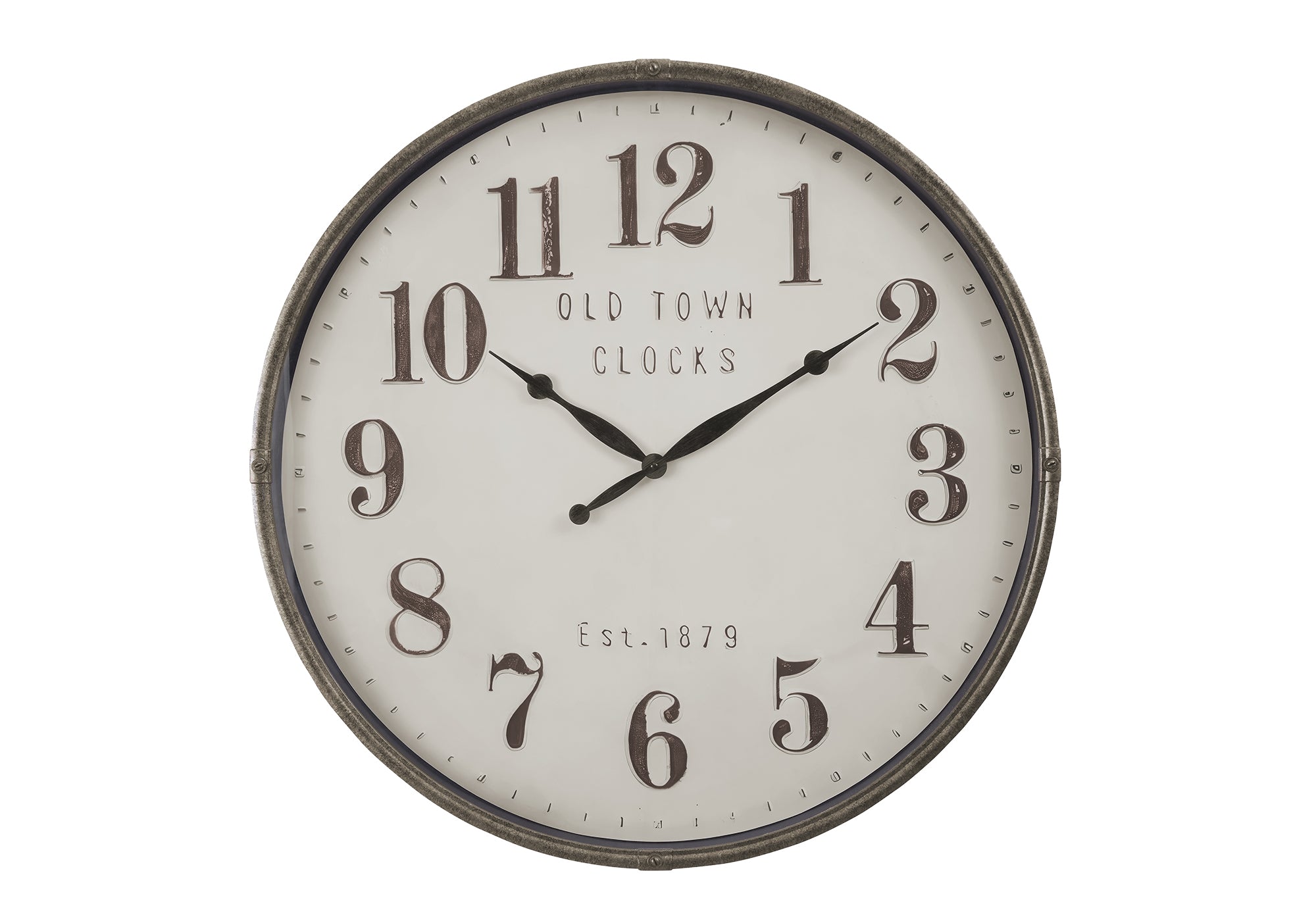 MN-169024    Clocks, 30" Round, Large Oversized, Wall Clock, Brown, Transitional
