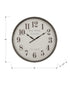 MN-169024    Clocks, 30" Round, Large Oversized, Wall Clock, Brown, Transitional