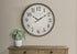 MN-169024    Clocks, 30" Round, Large Oversized, Wall Clock, Brown, Transitional