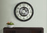 MN-229030    Clocks, 30" Round, Gear Mechanism, Large Oversized, Wall Clock, Brown, Transitional