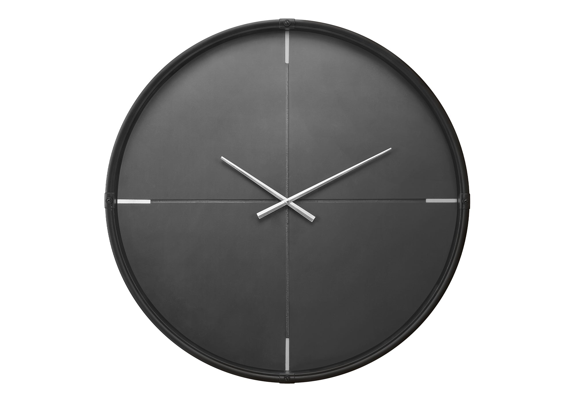 MN-E849035    Clocks, 30" Round, Large Oversized, Wall Clock, Black, Contemporary, Modern