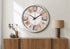 MN-D859036    Clocks, 30" Round, Large Oversized, Wall Clock, Antique White, Natural, Transitional