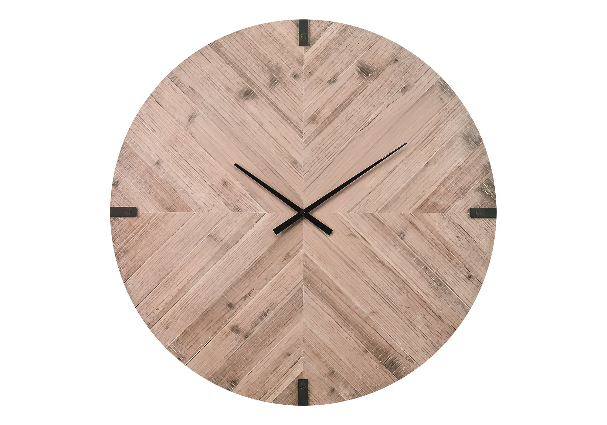 MN-C879037    Clocks, 30" Round, Large Oversized, Wall Clock, Brown, Contemporary, Modern