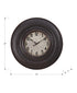 MN-329045    Clocks, 20" Round, Wall Clock, Antique Brown, Transitional