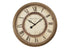 MN-239047    Clocks, 20" Round, Wall Clock, Antique Brown, Transitional