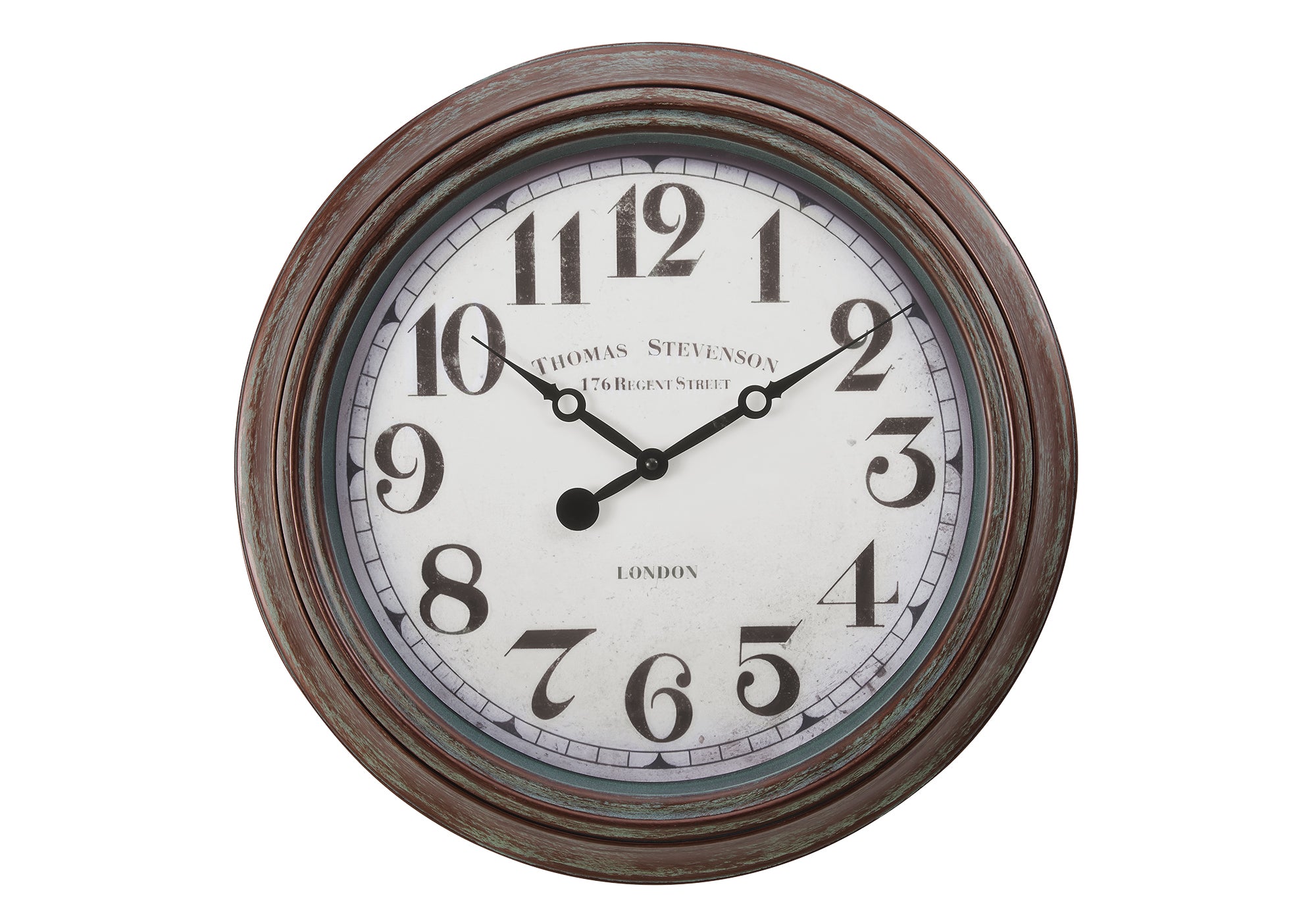 MN-369049    Clocks, 20" Round, Wall Clock, Antique Brown, Transitional