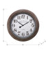 MN-369049    Clocks, 20" Round, Wall Clock, Antique Brown, Transitional