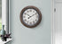 MN-369049    Clocks, 20" Round, Wall Clock, Antique Brown, Transitional