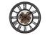 MN-489064    Clocks, 20" Round, Gear Mechanism, Wall Clock, Black, Transitional