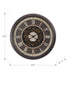 MN-499070    Clocks, 23" Round, Gear Mechanism, Wall Clock, Brown, Transitional