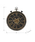 MN-529073    Clocks, 24" Round, Gear Mechanism, Wall Clock, Brown, Transitional