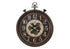 MN-539074    Clocks, 24" Round, Gear Mechanism, Wall Clock, Brown, Traditional