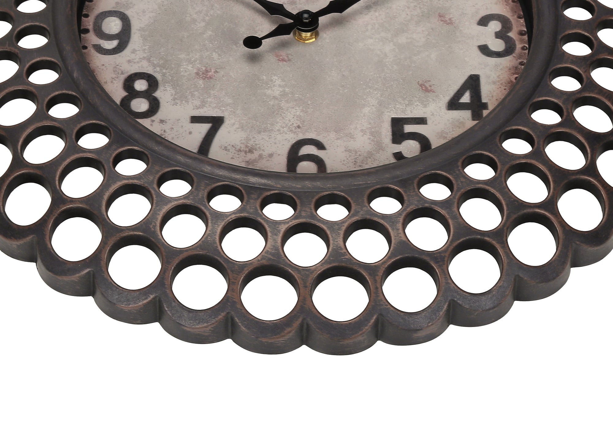 MN-629087    Clocks, 16" Round, Wall Clock, Dark Green, Transitional