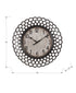 MN-629087    Clocks, 16" Round, Wall Clock, Dark Green, Transitional