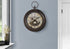 MN-639090    Clocks, 18" Round, Wall Clock, Antique Brown, Traditional