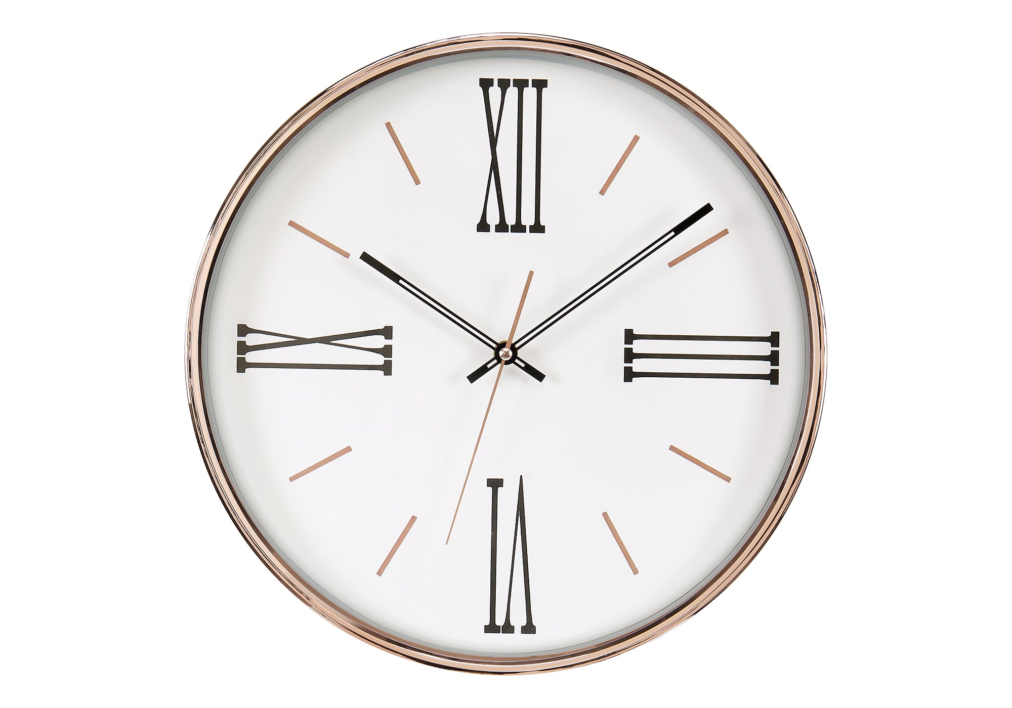 MN-Y419094    Clocks, 14" Round, Wall Clock, Gold Frame, Transitional