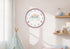 MN-X469103    Clocks, 18" Round, Juvenile, Wall Clock, Multi-colored Face, Pink Frame, Contemporary, Modern