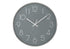 MN-479107    Clocks, 12" Round, Wall Clock, Grey Face, Silver Frame, Contemporary, Modern