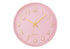 MN-489108    Clocks, 12" Round, Wall Clock, Pink Face, Pink Frame, Contemporary, Modern