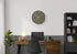 MN-509110    Clocks, 12" Round, Wall Clock, Dark Bronze Face, Gold Frame, Contemporary, Modern