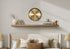 MN-529112    Clocks, 12" Round, Wall Clock, Gold Face, Gold Frame, Contemporary, Modern