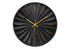 MN-539113    Clocks, 12" Round, Wall Clock, Black Face, Black Frame, Contemporary, Modern